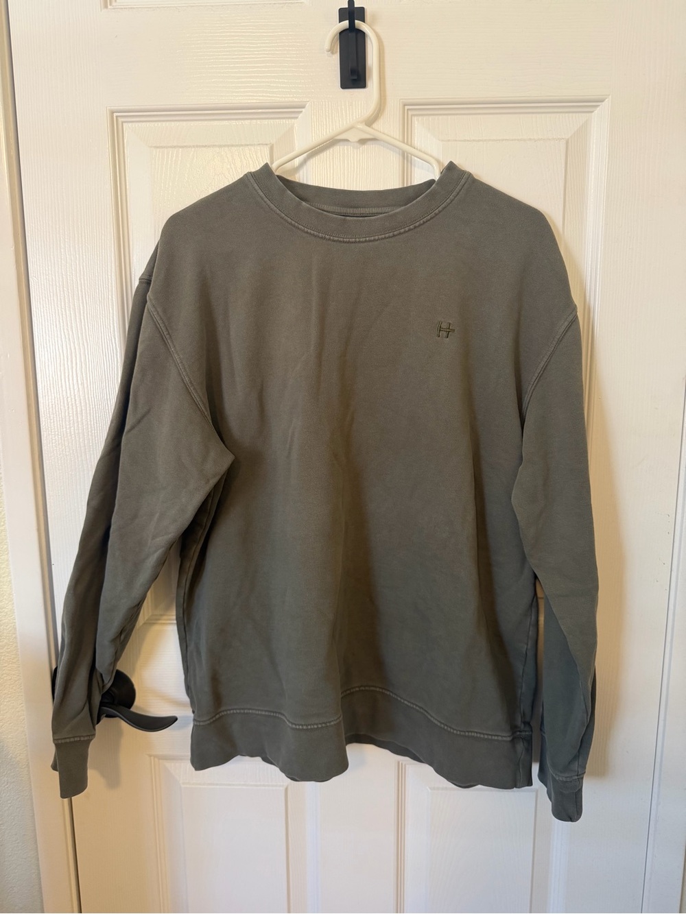 Hudson Jeans Olive Green Crewneck Sweater
